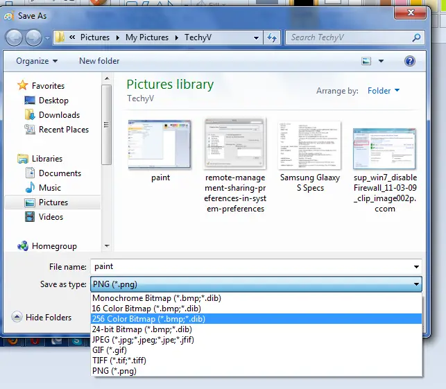 How to convert JPG to 256 BMP - Techyv.com
